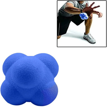 2 Pcs 7cm Fitness Hexagonal Reaction Ball Silicone Agility Coordination Reflex Exercise Reaction Training Sports Fitness Balls