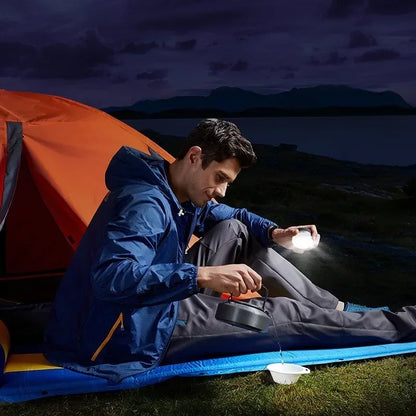 Portable 10W COB+LED Outdoor Lantern - 1800mAh USB Rechargeable Camping Light for Hiking, Fishing & Night Adventures