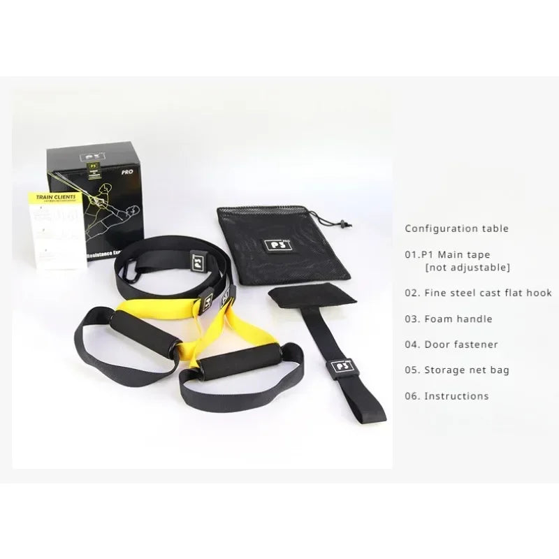 Suspension Training Strap System – Adjustable Full Body Resistance Bands for Strength and Fitness