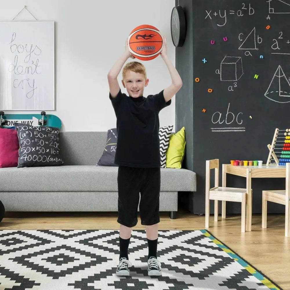Silent Basketball - Size 7 (18cm) Low-Noise Indoor Training Ball with High Elasticity for Quiet Practice