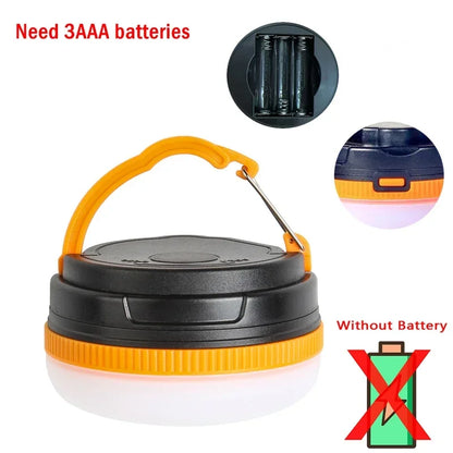 Portable 10W COB+LED Outdoor Lantern - 1800mAh USB Rechargeable Camping Light for Hiking, Fishing & Night Adventures