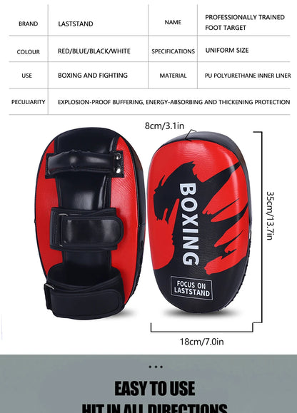 PU Leather Boxing Kicking Pad – Hand & Foot Target for Muay Thai, Taekwondo & MMA Training