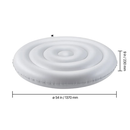 Inflatable Hot Tub Cover - Round Insulated Spa Cover for Recovery & Relaxation (65" Diameter)