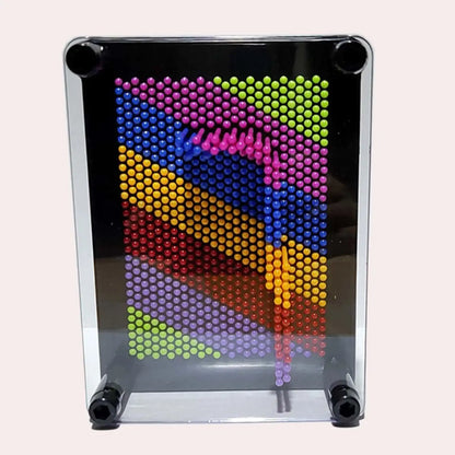 3D Pin Art Sculpture Board - Hand Clone Compression Toy for Kids - Creative Screen Insertion Pin Model for Painting and Illustration