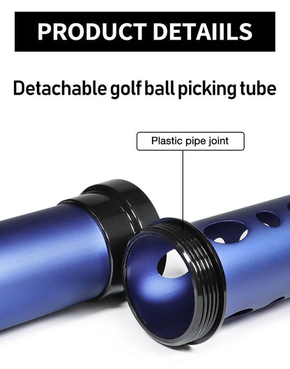 Aluminum Golf Ball Picker Tube - No-Bend Ball Catcher & Collector for Practice & Training Accessories