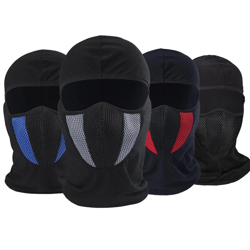 Breathable Motorcycle Balaclava - Full Face Mask with Neck Hood for Motocross & Motorbike Riding