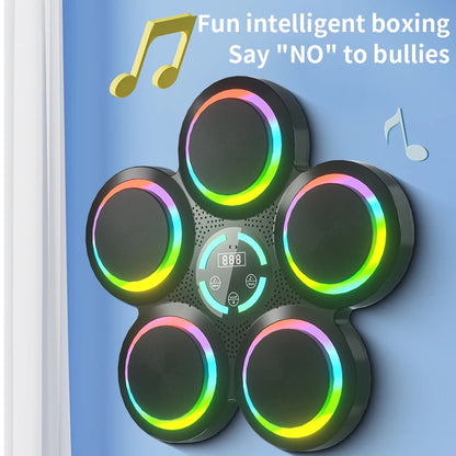 Smart Bluetooth Music Boxing Trainer - Rhythm Response Fitness Bag for Sports & Muay Thai Exercise
