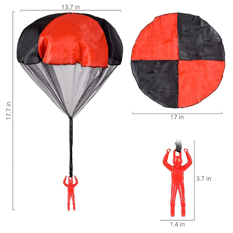 Parachute Toys for Kids - Tangle Free Outdoor Flying Parachute Men - Unique Boy Girl Gift