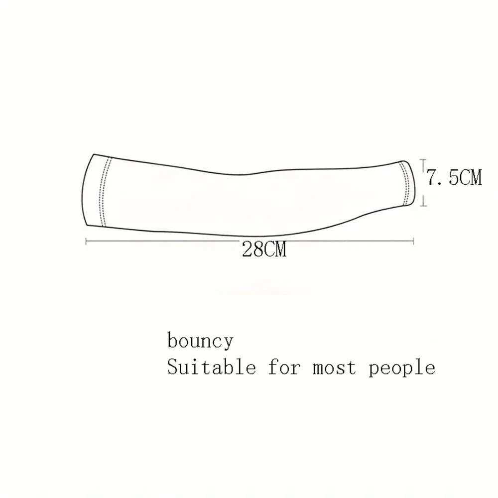 10 Pairs Summer Cycling Ice Silk Arm Sleeves - UV Protection Cooling Arm Covers for Running & Outdoor Sports - Fingerless Unisex