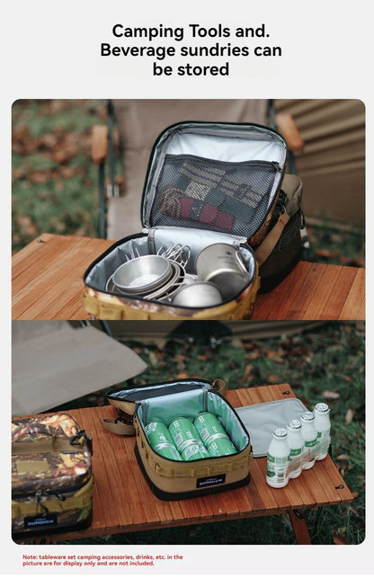 Premium 900D Waterproof Thermal Picnic Cooler Bag - Large Camping Travel Organizer for BBQ & Outdoor Family Activities