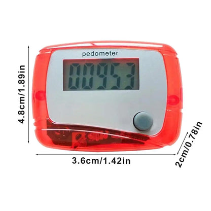 Portable Clip-On Step Counter - Digital Pedometer for Walking & Fitness