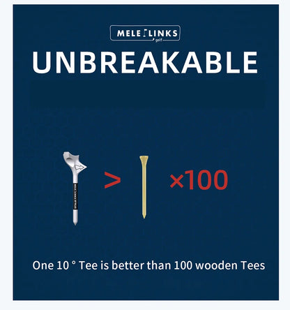 Premium Golf Tees - 10° Diagonal Rhombic Design with Speed Enhancement Technology (Includes Gift Box)