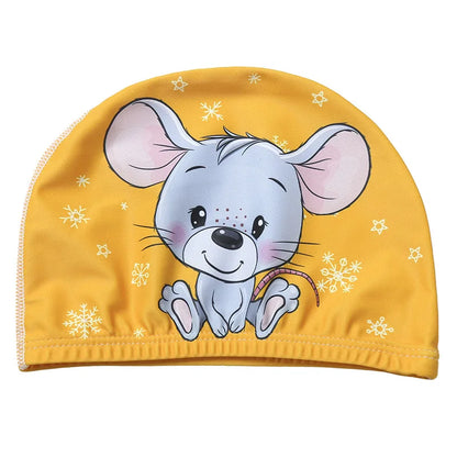 Professional Cartoon Swimming Cap for Kids