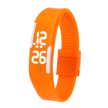 Digital LED Sports Watch - Silicone Strap Wristwatch for Kids, Boys, Girls, Men & Women