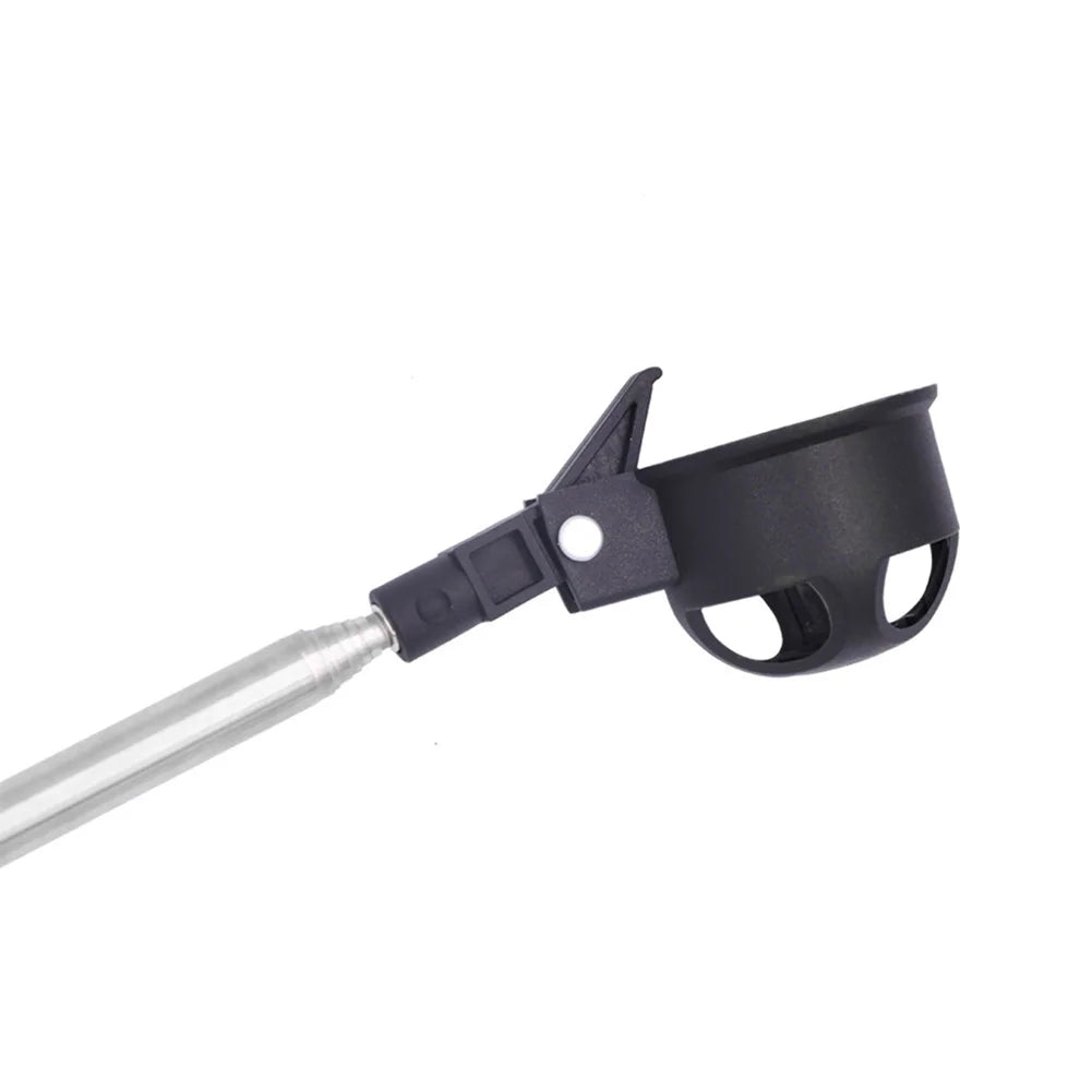 79-Inch Telescopic Golf Ball Retriever - 8-Section Stainless Steel Automatic Locking Ball Picker & Scoop Tool