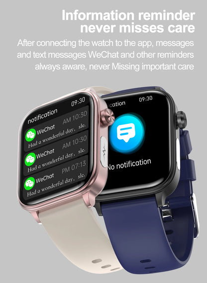 Advanced Health Monitoring Smart Watch - ECG+PPG, Blood Pressure, Heart Rate, 1.96" AMOLED Display, 100+ Sports Modes (Men & Women)