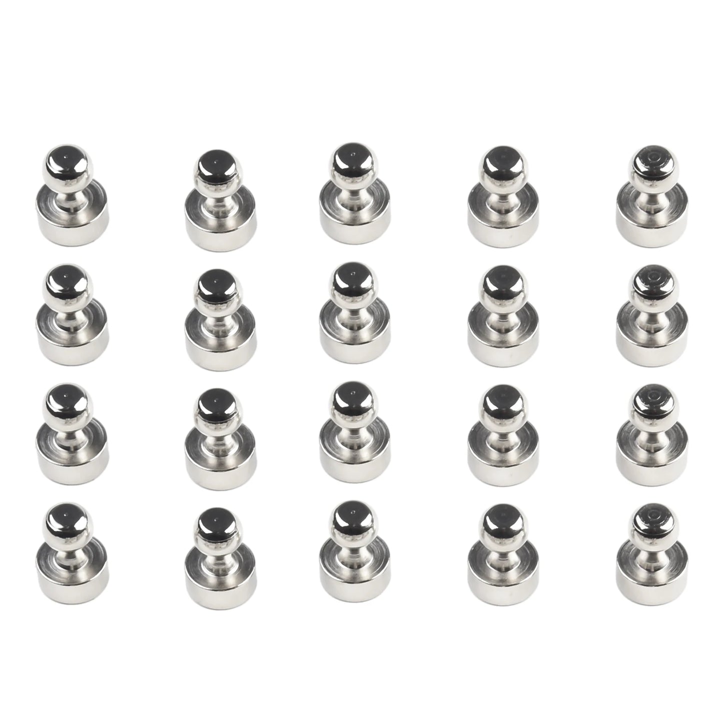 Neodymium Magnetic Push Pins - N48 Super Strong Cone Magnets for Boards, Fridge & Organization (10/20 Pack)
