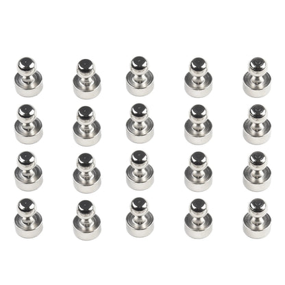Neodymium Magnetic Push Pins - N48 Super Strong Cone Magnets for Boards, Fridge & Organization (10/20 Pack)