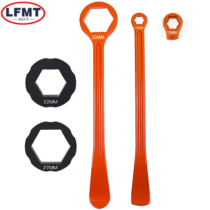 Universal CNC Tire Lever Tool & Axle Wrench - Motocross Tire Change Spoon for KTM Husqvarna Honda Yamaha Kawasaki Suzuki SHERCO Beta