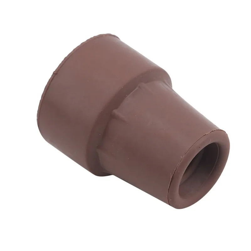 Heavy Duty Rubber Walking Stick Ferrule - Metal End Cap Cover for Canes, Crutches & Hiking Sticks (1-3 Pack)