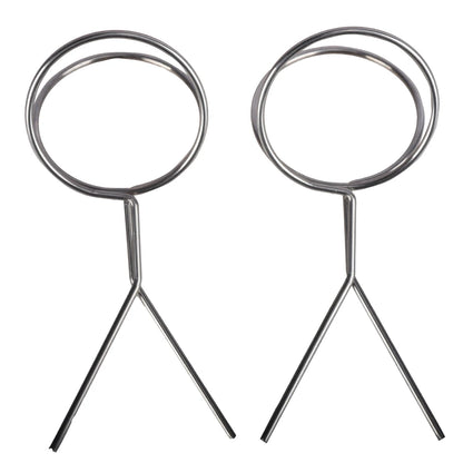 60mm Golf Ball Retriever Clip - 2-Pack Pickup Tool for Practice Training & Park Golf Accessories