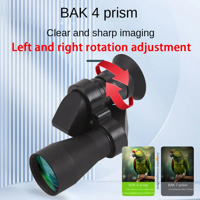 High-Definition Portable Monocular Telescope - High Magnification Zoom for Hunting, Camping, Mountaineering & Outdoor Fishing