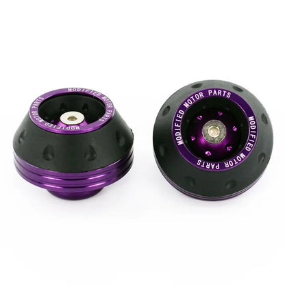 Motorcycle Front Fork Crash Protectors - 2/4Pcs Universal Alloy Wheel Protection Slider Cups for Motocross