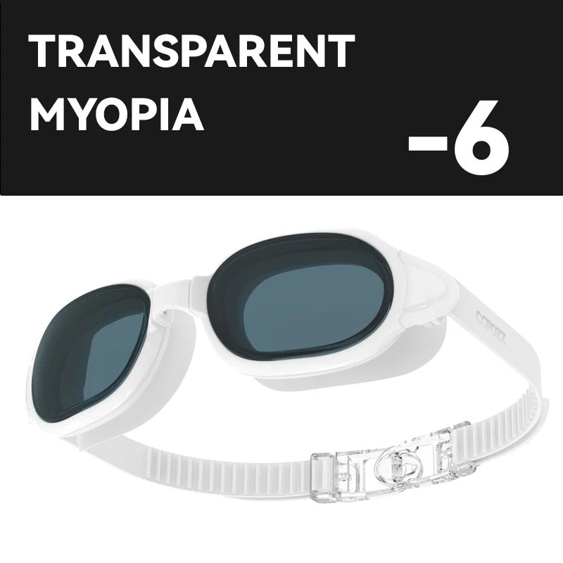 Prescription Swimming Goggles with Anti-Fog UV Protection - Myopia Diopter Swim Eyewear