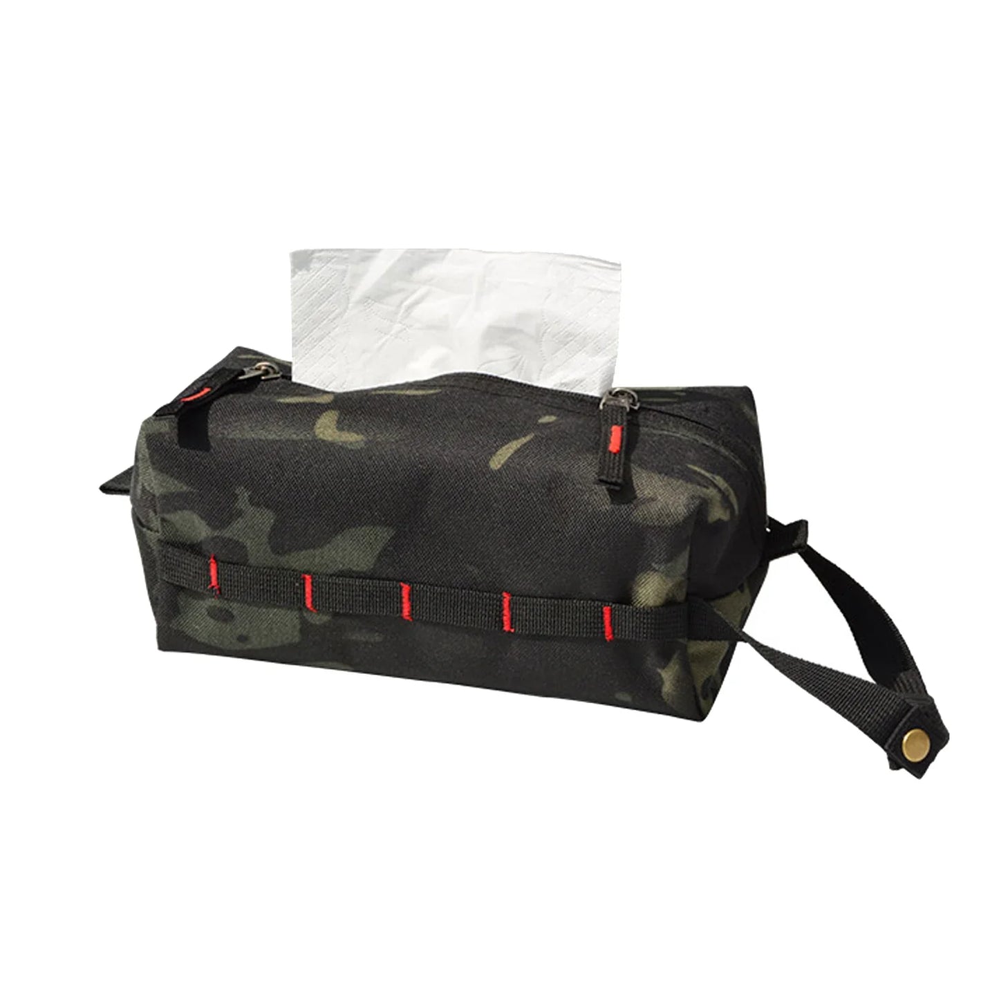 Canvas Wet Wipes Dispenser - Hanging Storage Box for Paper Towels and Wet Tissues - Outdoor Camping Accessories