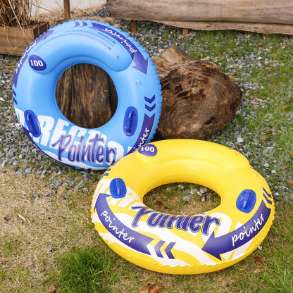 Adult Double Balloon Swimming Ring - Inflatable Pool Float Beach Toy with Inner Tube Design