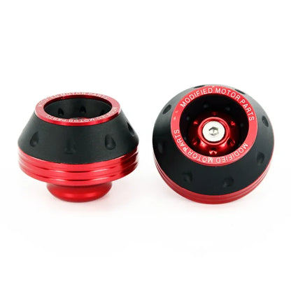 Motorcycle Front Fork Crash Protectors - 2/4Pcs Universal Alloy Wheel Protection Slider Cups for Motocross