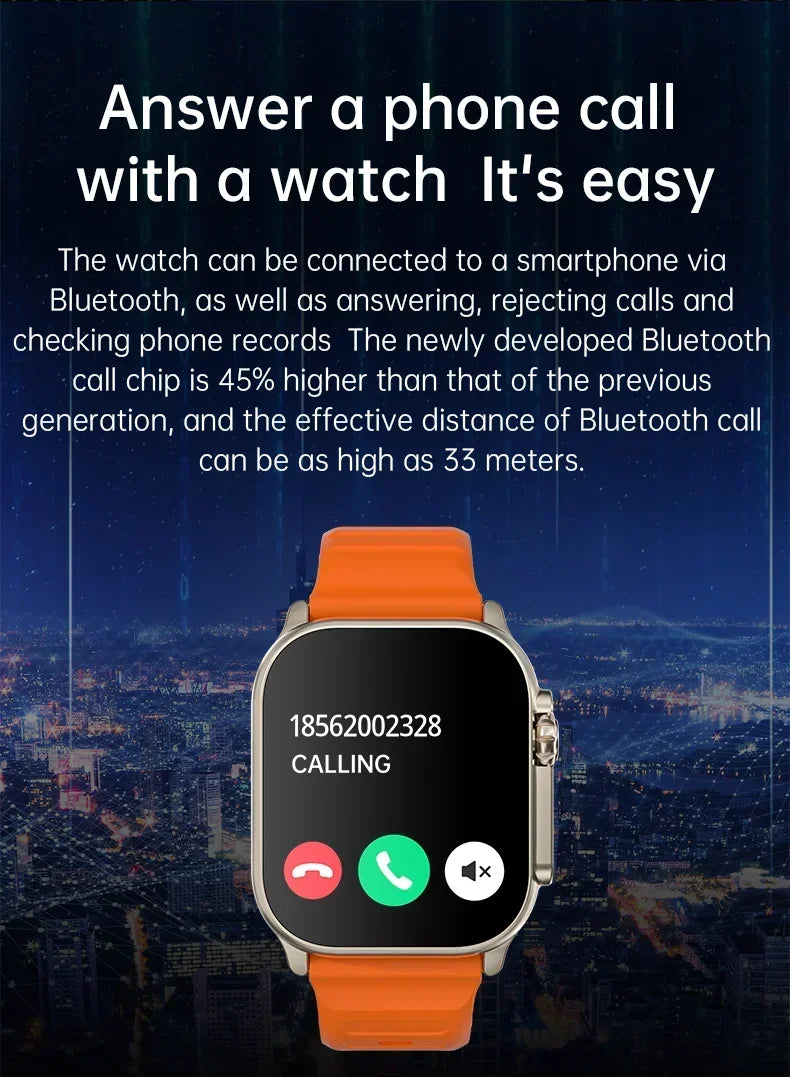 Ultra Series Sport Smart Watch 49mm | BT Calling, NFC, Health Tracking