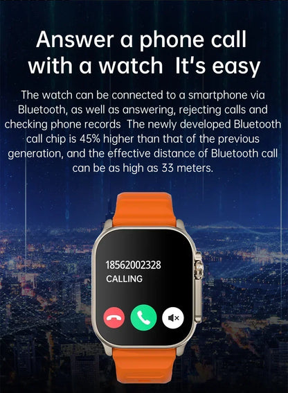 Ultra Series Sport Smart Watch 49mm | BT Calling, NFC, Health Tracking