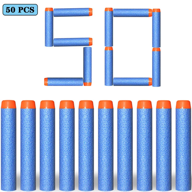 Soft EVA Foam Darts 7.2cm - 100 Pack Refill Bullets for Toy Blasters