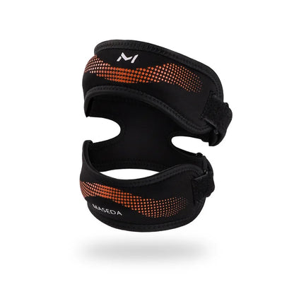 Upgraded Sports Knee Pads - Double Patella Straps, Anti-Slip Silicone, Adjustable & Shock-Absorbing