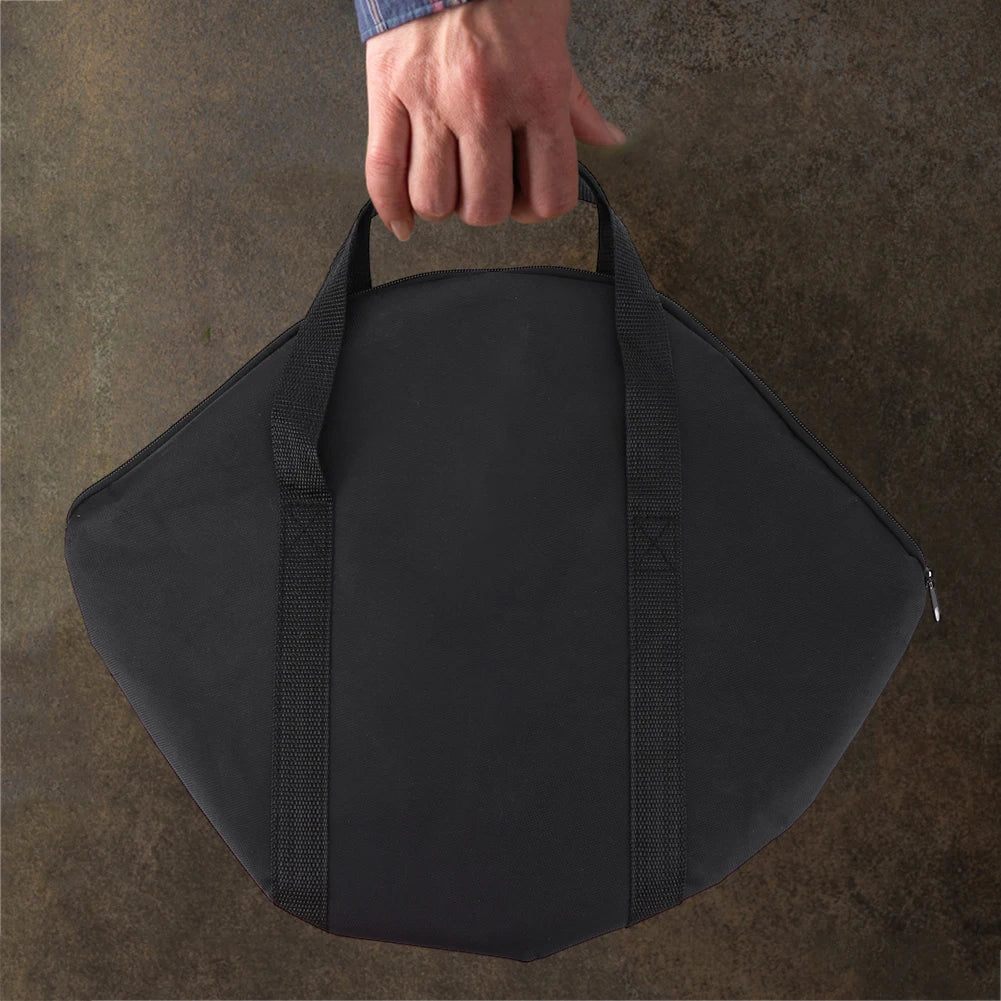 Waterproof Baking Pan Carrying Case with Anti-Scald Wood Handle - BBQ Grilling Skillet Storage Bag