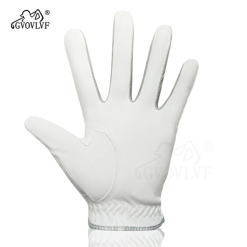 Men's Golf Glove - Soft Breathable Fabric with Magnetic Ball Marker, Comfortable Fit, Replaceable Marker for Golfers (1 Piece)