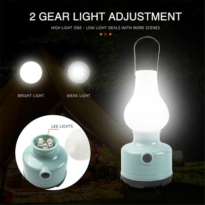 Waterproof Outdoor Tent Lamp - 2 Mode Portable Camping Light for Hiking, Climbing & Yard Use