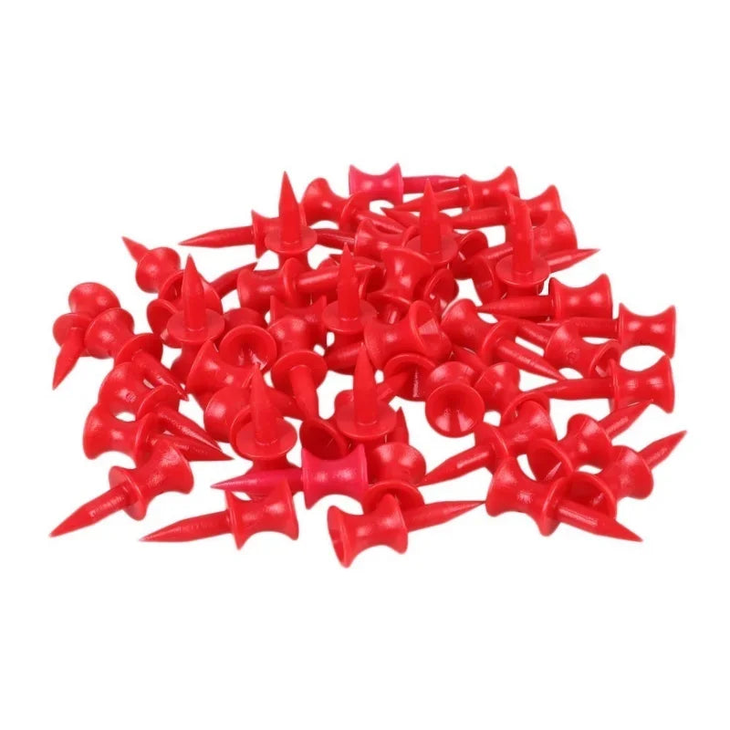 Premium Plastic Golf Tees - 50 Pack, 30mm Height