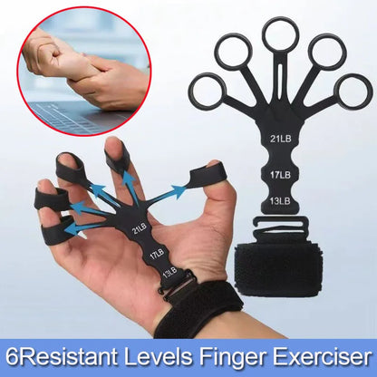 Adjustable Basketball Finger Trainer - 5-Finger Non-Slip Grip Strengthener for Ball Control & Dribbling