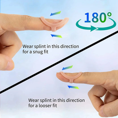 Finger Splint Support Set - 5 Piece Adjustable Brace for Fractures and Arthritis