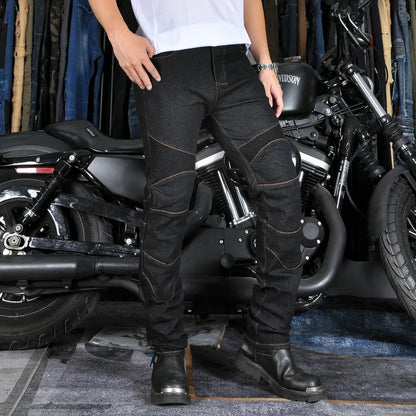 All-Season Motorcycle Riding Jeans - Anti-Fall Racing Pants for Men & Women