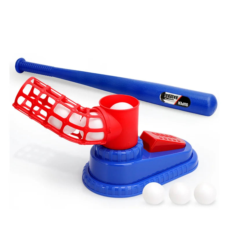 Automatic Baseball Pitching Machine - Adjustable Outdoor Training Set for Kids