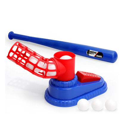 Automatic Baseball Pitching Machine - Adjustable Outdoor Training Set for Kids