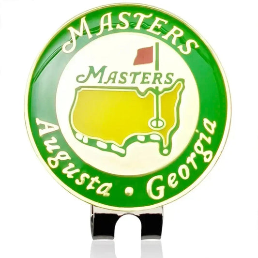 Magnetic Golf Ball Marker with Hat Clip - US Map White Flower Design Training Aid Gift for Kids Boys Girls Golfers