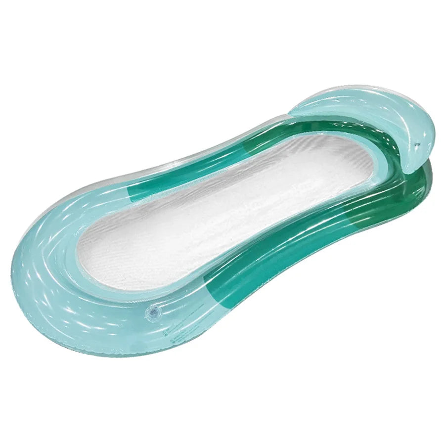 Inflatable Water Floating Bed - Portable Comfortable Lounge Chair Hammock for Beach, Swimming Pool, Party