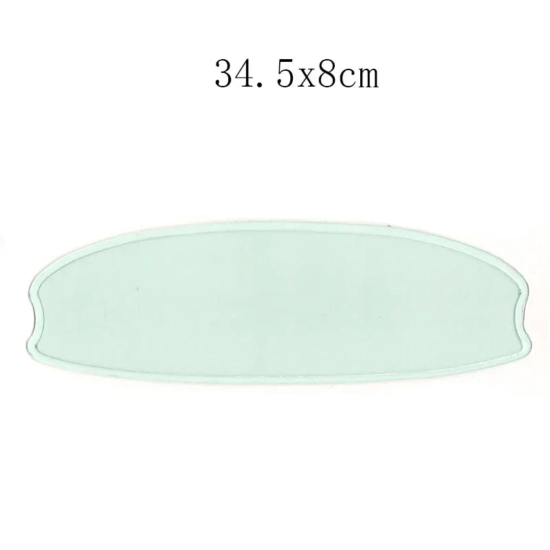 Clear Nano Film Helmet Sticker – Anti-Rain & Anti-Fog Protection for Motorbike Riders, Easy Application for Enhanced Visibility