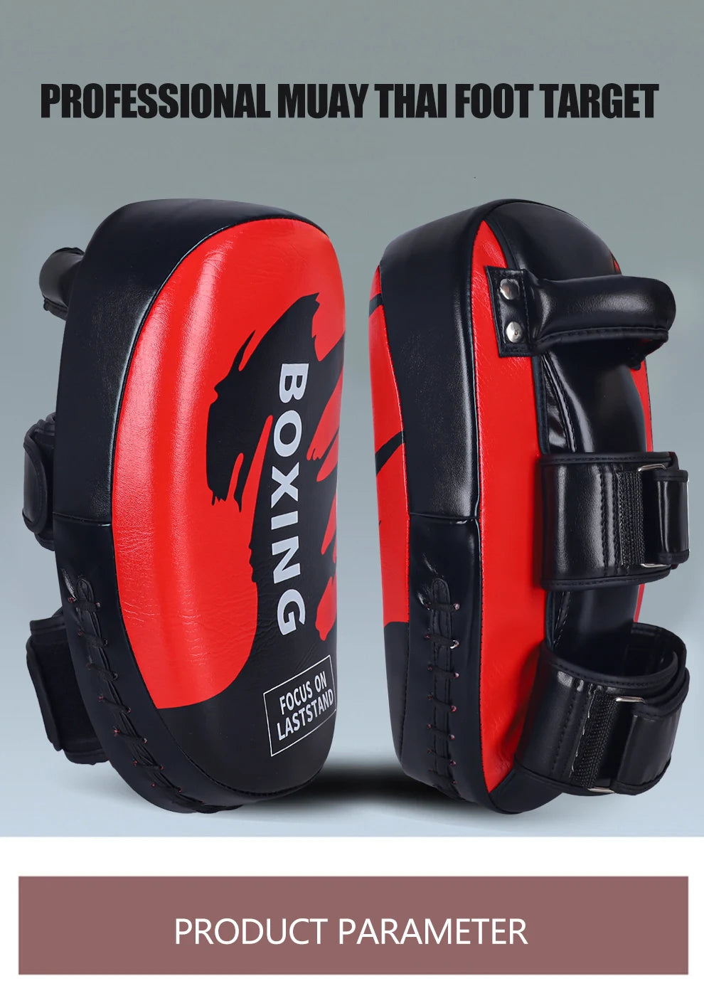 PU Leather Boxing Kicking Pad – Hand & Foot Target for Muay Thai, Taekwondo & MMA Training