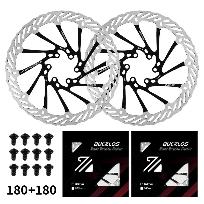 Ultralight Hydraulic Disc Brake Rotor 160/180/203mm - Mountain & Road Bike Compatible with Free Mounting Bolts