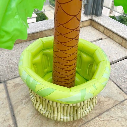 Tropical Palm Tree Inflatable Cooler - Pool Party Drink Holder